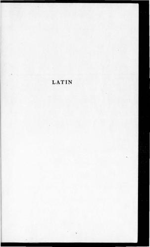 Latin - An Introductory Course Based on Ancient Authors